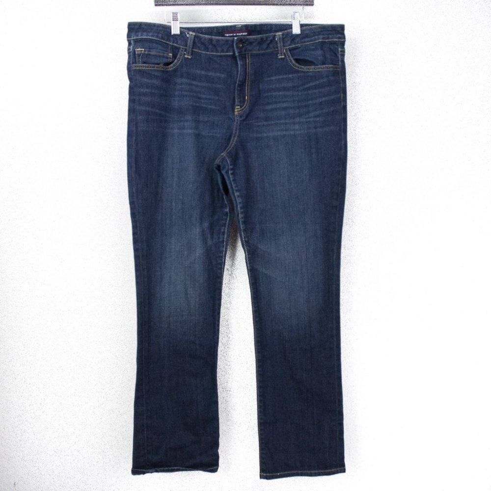 Tommy Hilfiger Womens Jeans 18 Straight Medium Was